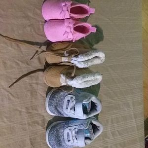 3 pair baby shoes girls
